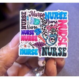 Nurse, BSN, RN, Student Nurse, Badge Reel, ID HOLDER, Belt or Alligator clip